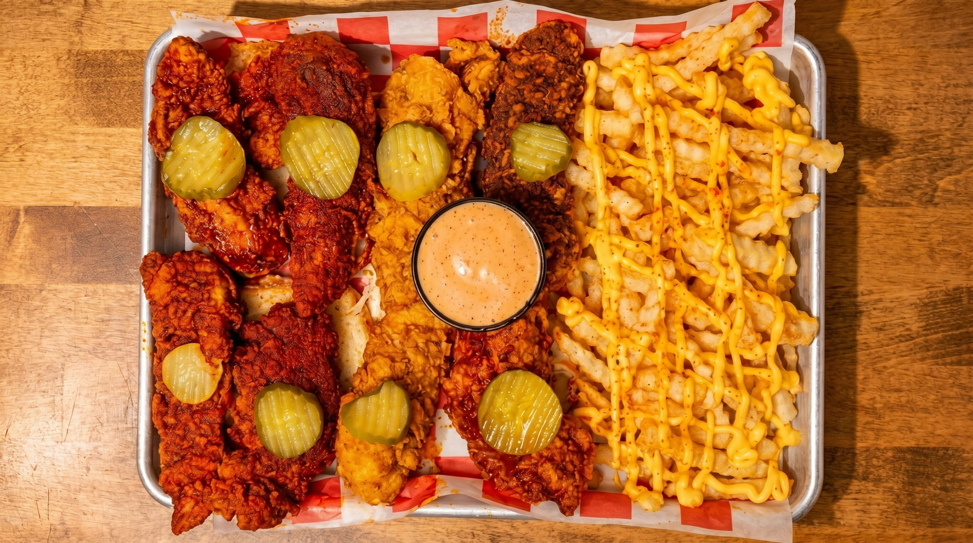 Fried Chicken Tenders, Wraps, Salads & Loaded Fries